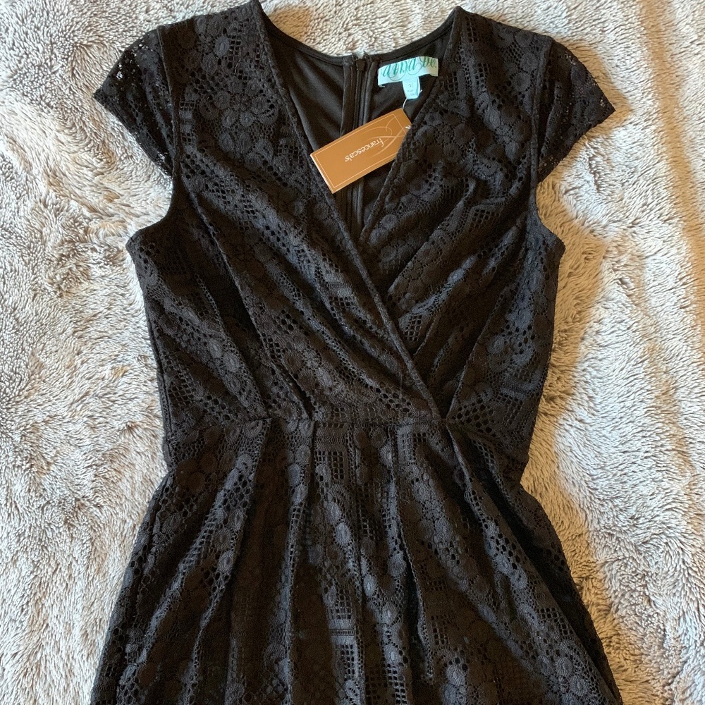 Black Lace Romper